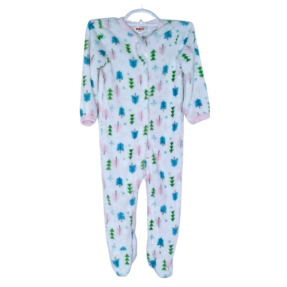 #KI9 Monkey Bars Infants Onesie Cozy White & Pink  Sleepwear - Picture 3 of 5